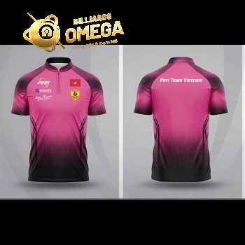 Áo Thi Đấu Bida Peri Team Vietnam – Áo Polo Thể Thao Cổ Khóa Cao Cấp