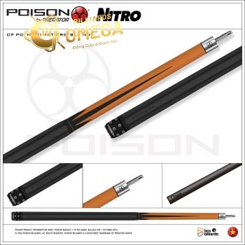 Poison Nitro-07 Ngọn Full Carbon | Cơ Bida Lỗ Chính Hãng