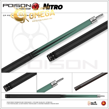 Poison Nitro-08 Ngọn Full Carbon | Cơ Bida Lỗ Chính Hãng