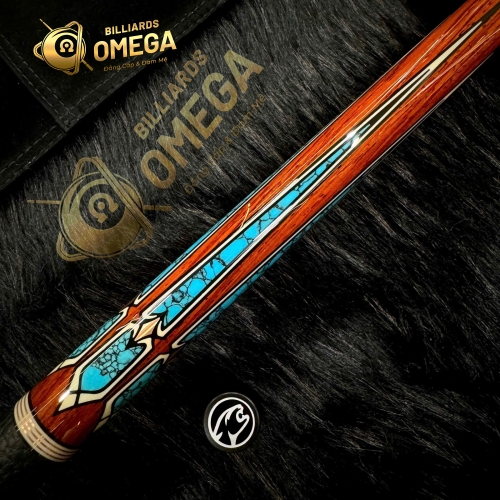 Chuôi Predator Throne 3-5 - Lam Ngọc Với Gỗ Cocobolo Và Micarta/Cơ Bida Lỗ Chính Hãng Predator