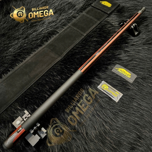 Chuôi Predator P3 Revo Red Tiger Cue Matte Black & Rengas Stripes da Luxe