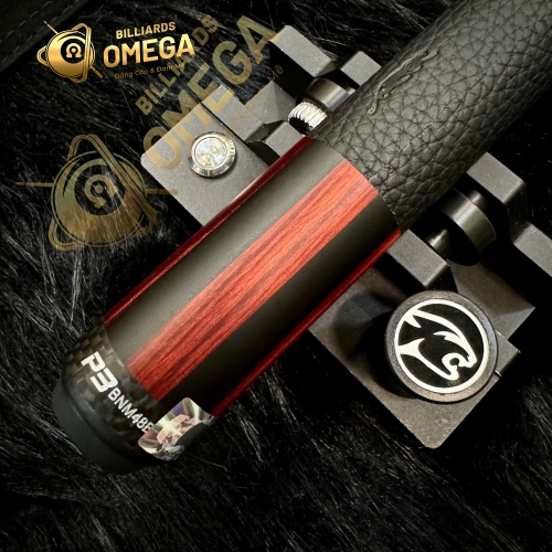 Chuôi Predator P3 Revo Red Tiger Cue Matte Black & Rengas Stripes da Luxe