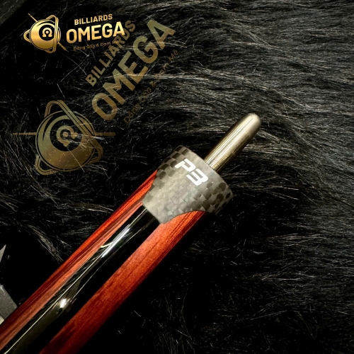 Chuôi Predator P3 Revo Red Tiger Cue Matte Black & Rengas Stripes da Luxe