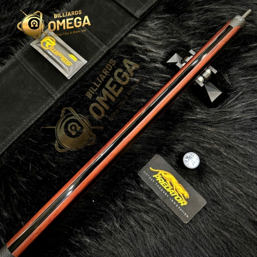 Chuôi Predator P3 Revo Red Tiger Cue Matte Black & Rengas Stripes da Luxe