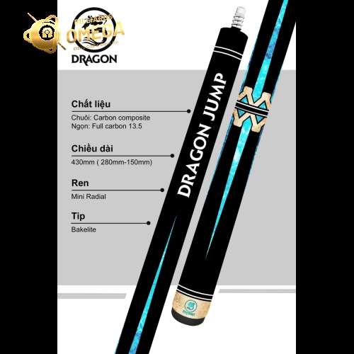 Cơ Chuyên Nhảy DRAGON - DRAGON Jump Cue | Cơ Bida Lỗ Chính Hãng