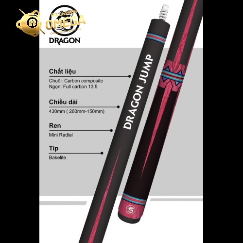 Cơ Chuyên Nhảy DRAGON - DRAGON Jump Cue | Cơ Bida Lỗ Chính Hãng