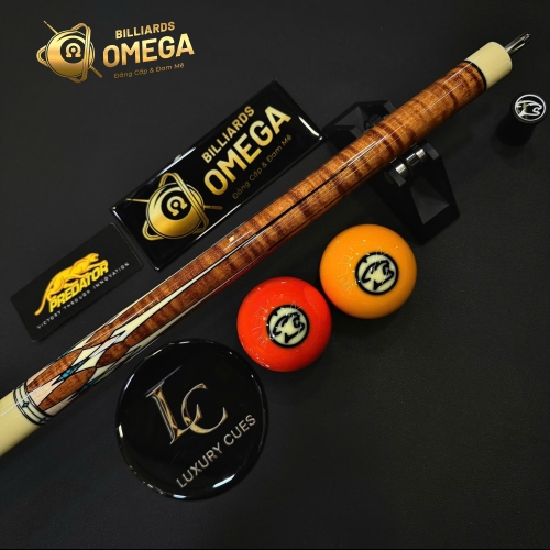 Chuôi Predator Ikon4 2 gỗ Coffee Curly Maple / gỗ Turquoise/ tay trơn/Cơ bida Lỗ Chính Hãng Predator