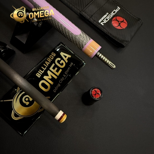 Poison Candy-08 Ngọn Full Carbon | Cơ Bida Lỗ Chính Hãng