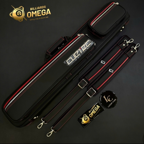 Bao Cơ Cuetec Pro Line Màu Đen 4x8 Soft Case (4 Chuôi + 8 Ngọn)