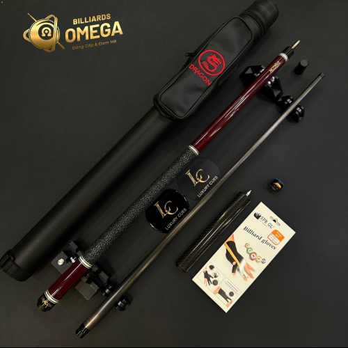 Cơ Bida Lỗ Dragon Special RG Ngọn Full Carbon (Tặng Kèm Full Phụ Kiện)