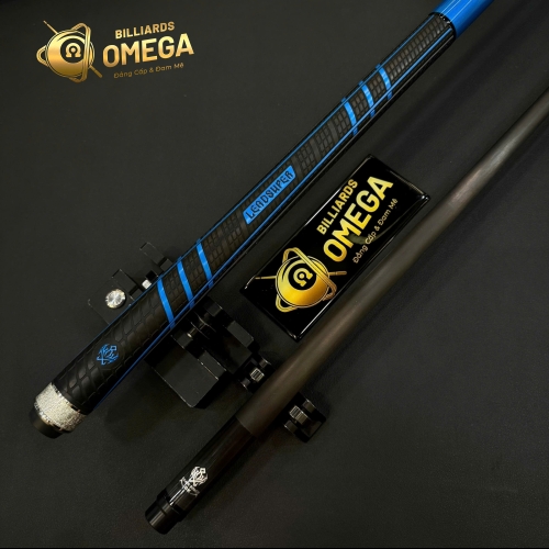 Leadsuper Dragon Blue | Cơ Bida Lỗ Ngọn Carbon Công Nghệ Black Power DK (Tặng Kèm Phụ Kiện)