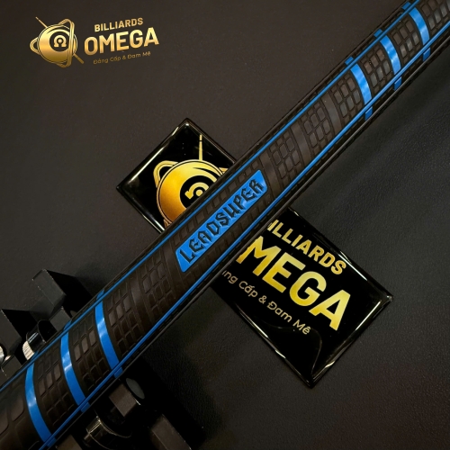 Leadsuper Dragon Blue | Cơ Bida Lỗ Ngọn Carbon Công Nghệ Black Power DK (Tặng Kèm Phụ Kiện)