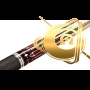 Chuôi Predator Ikon4 3 gỗ Burgundy Curly Maple / gỗ White Turquoise / da Luxe /Cơ bida Lỗ Chính Hãng Predator